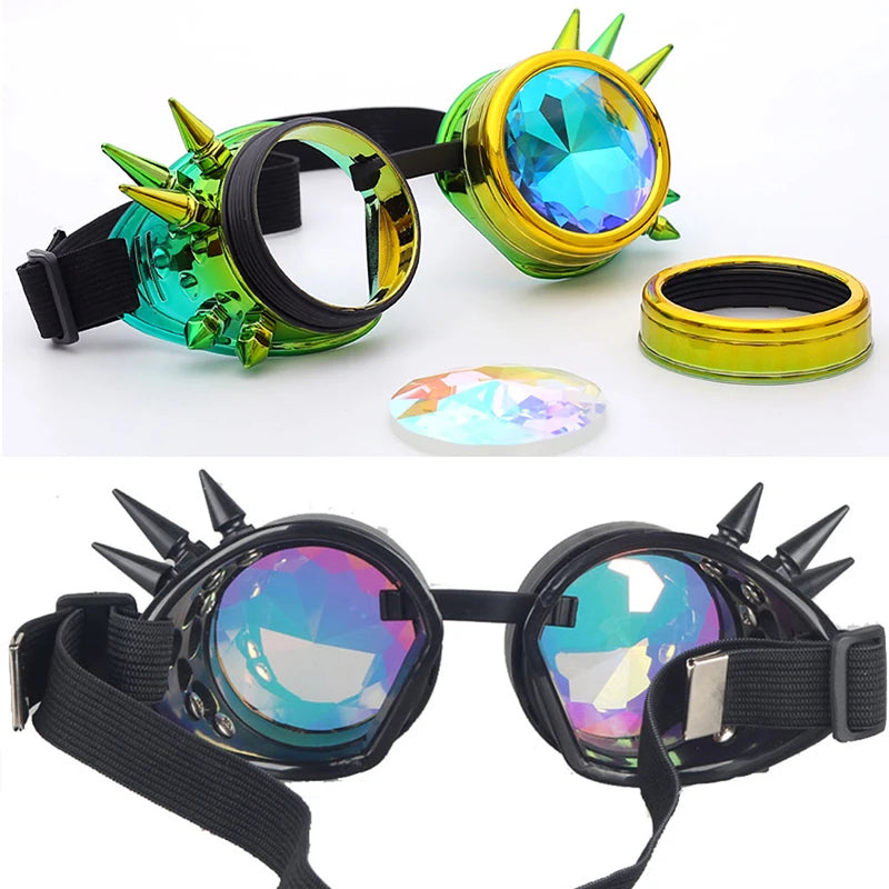 Ravetivity Kaleidoscope Spike Goggles ⚡