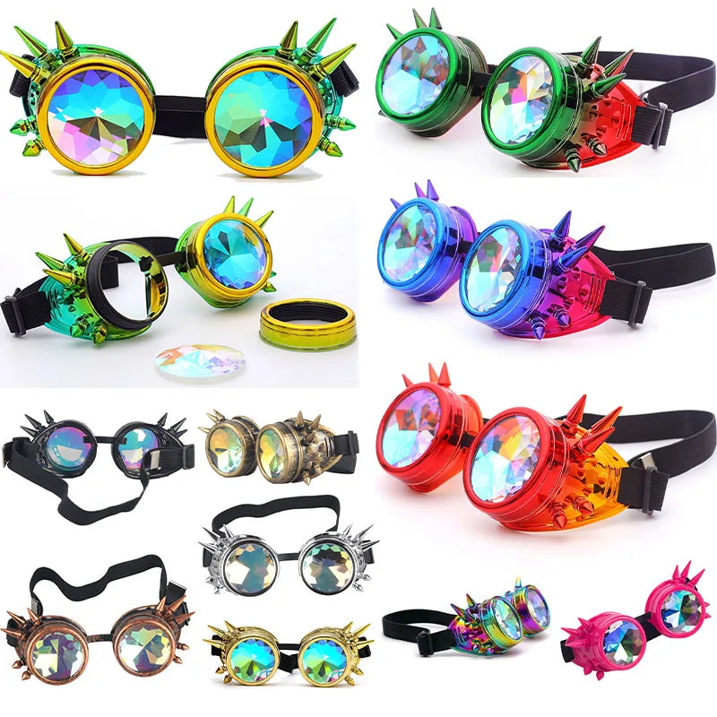 Ravetivity Kaleidoscope Spike Goggles ⚡