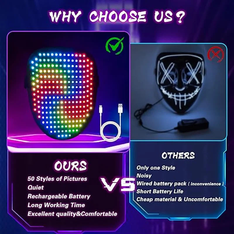 LED Rave Mask ⚡