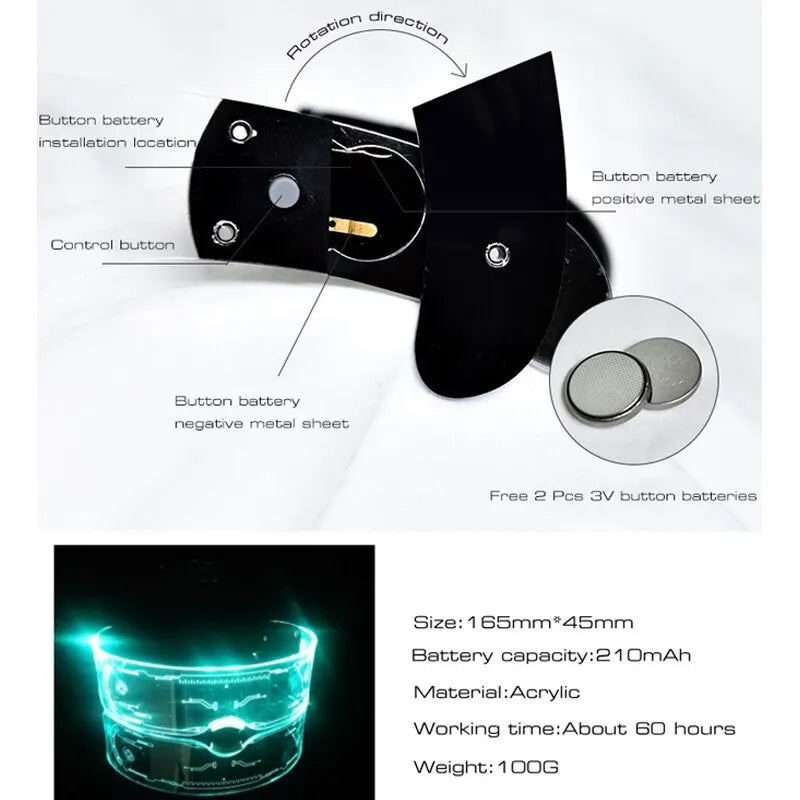 Neon LED Goggles ⚡