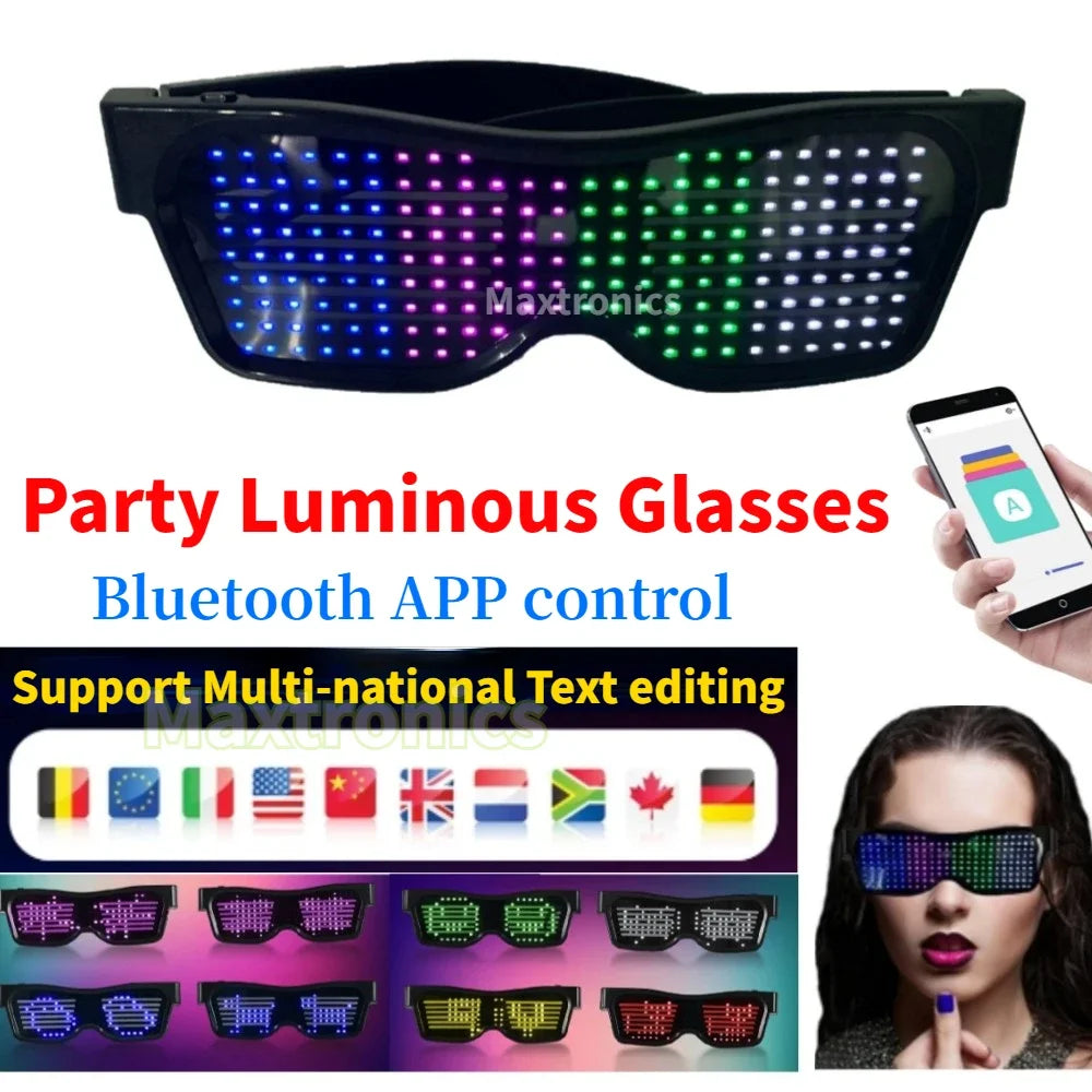 Bluetooth LED Glasses ⚡